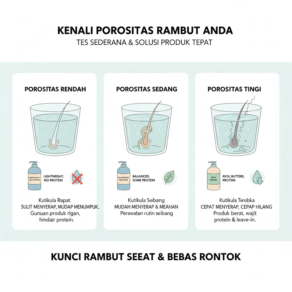 Porositas Rambut' Anda: Kunci Memilih Shampo dan Kondisioner yang Tepat Agar Rambut Bebas Rontok