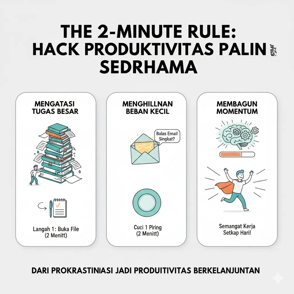 The 2-Minute Rule: Produktivitas Paling Sederhana yang Bisa Membuat Anda Lebih Bersemangat Kerja Setiap Hari